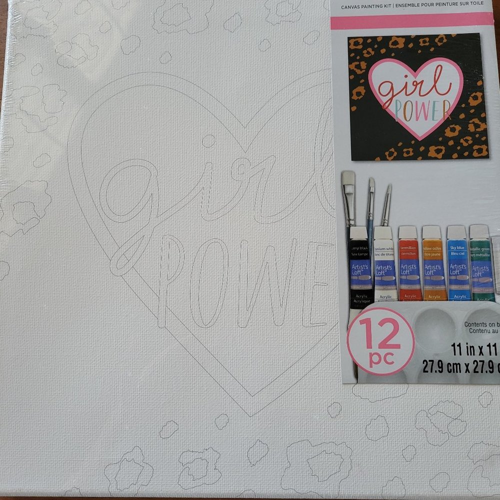 Canvas acrylic art set